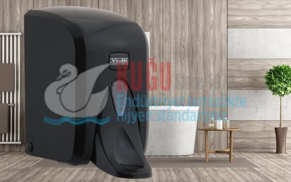 Medikal Sıvı Sabun Dispenseri 500 ml (Siyah) S5MB - Görsel 1